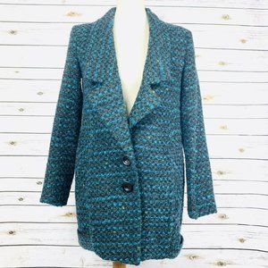 Nanette Lepore Woven Wool Alpaca Pea Coat Size 4